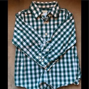 CrewCuts plaid long sleeve size 3